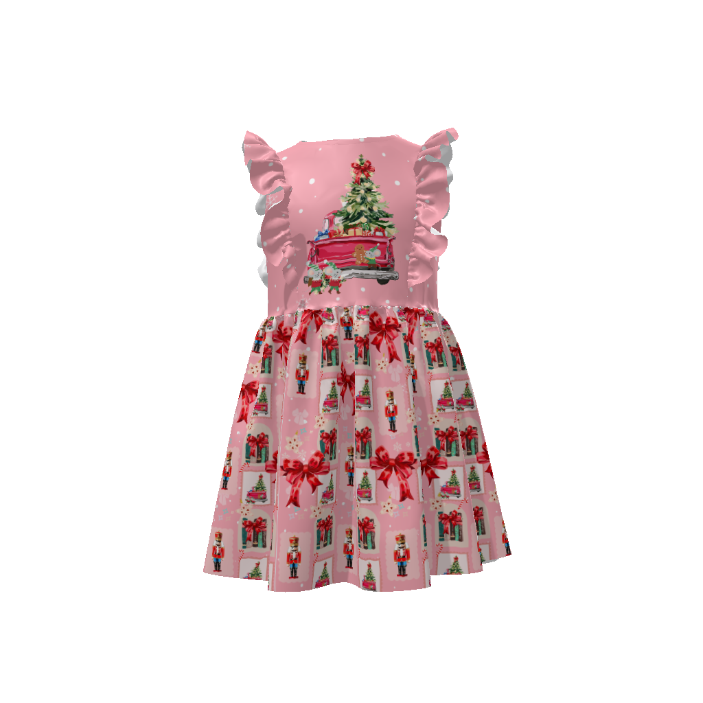Xmas | Kids Ruffle Dress